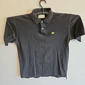 Vintage Masters Augusta National Golf Shop‎ Slazenger Polo Mens Size Large Black